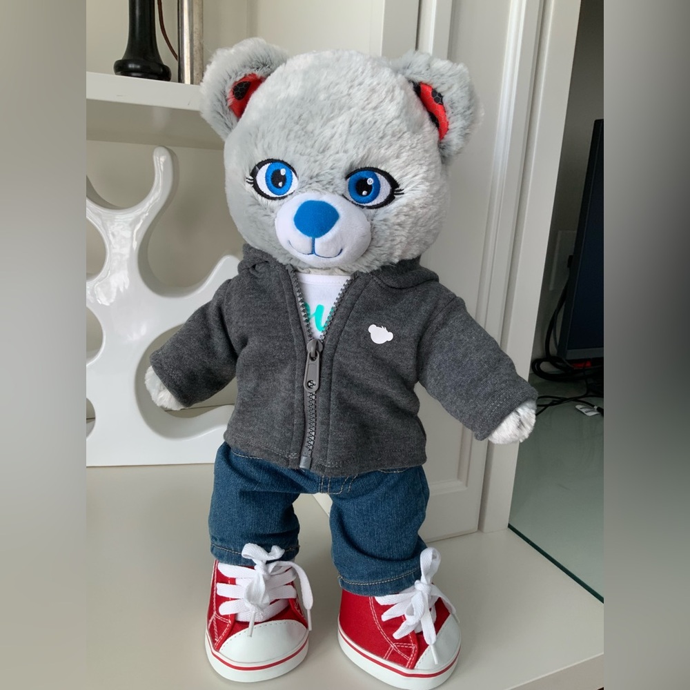 BUILD-A-BEAR Miraculous Lady Bug Plush Bear 17” Fully Clothed with Giggle Sound
